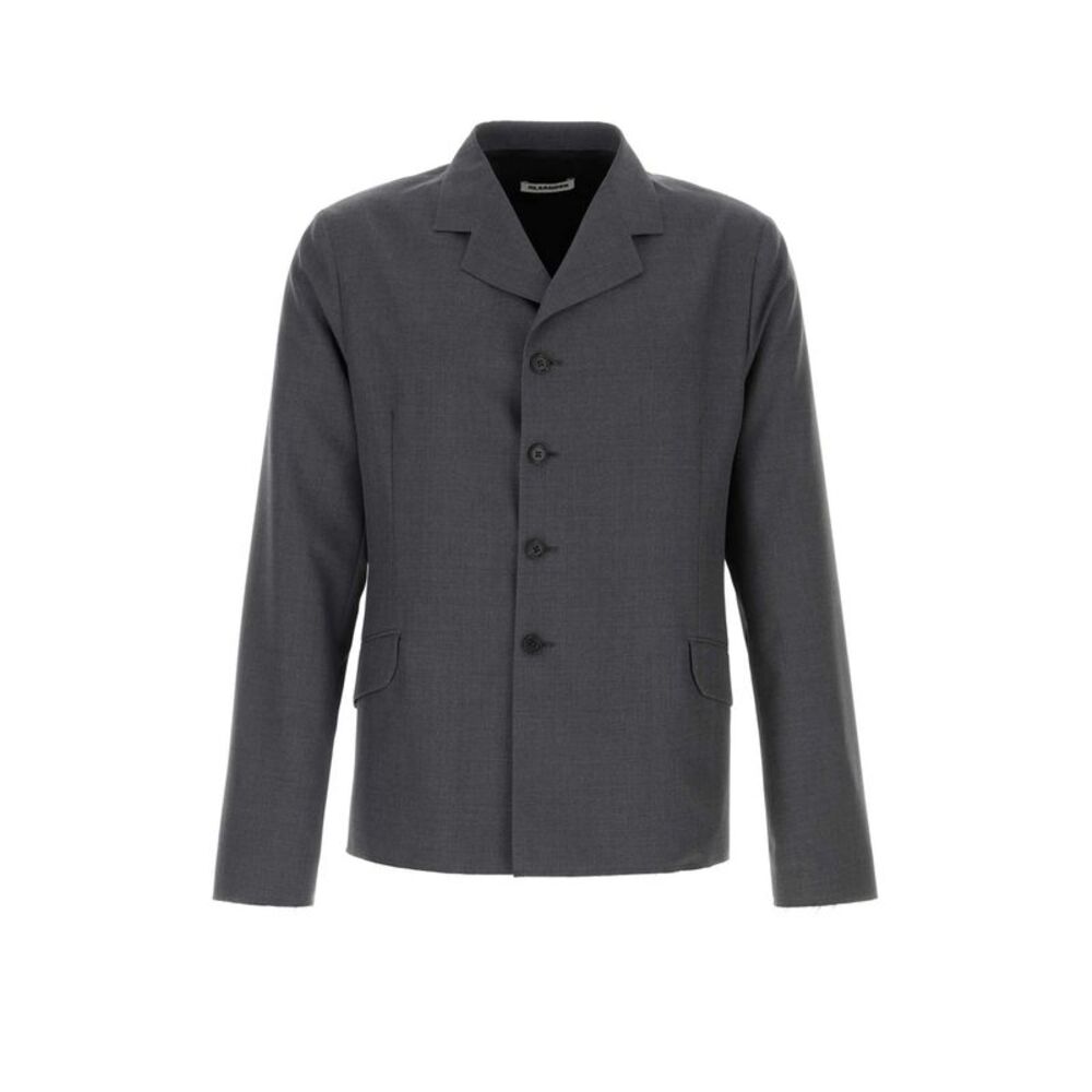 Jil Sander Men Dark Grey Wool Blazer